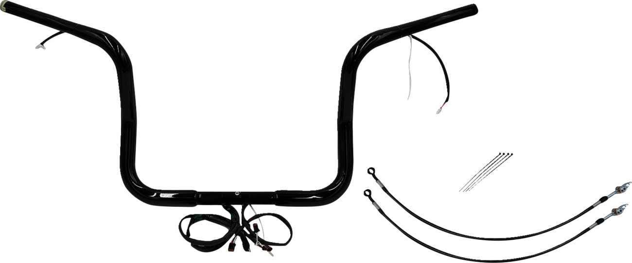 Handlebar Kit - Rounded Top - 12" - Black