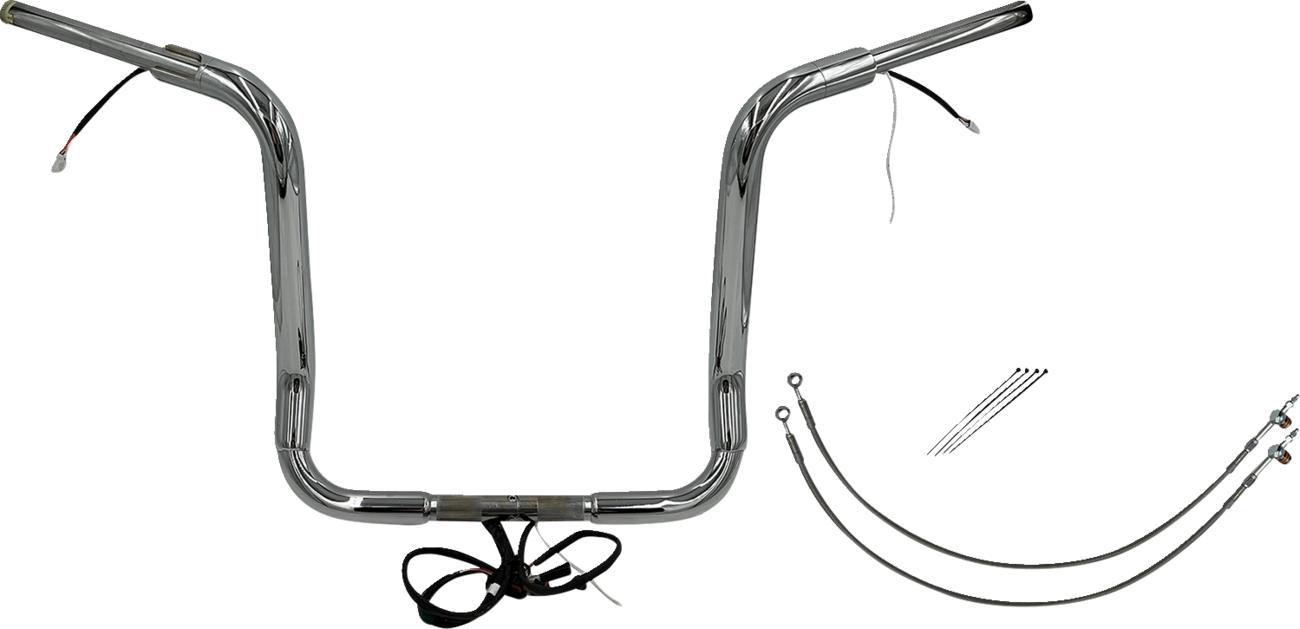 Handlebar Kit - Pointed Top - 16" - Chrome