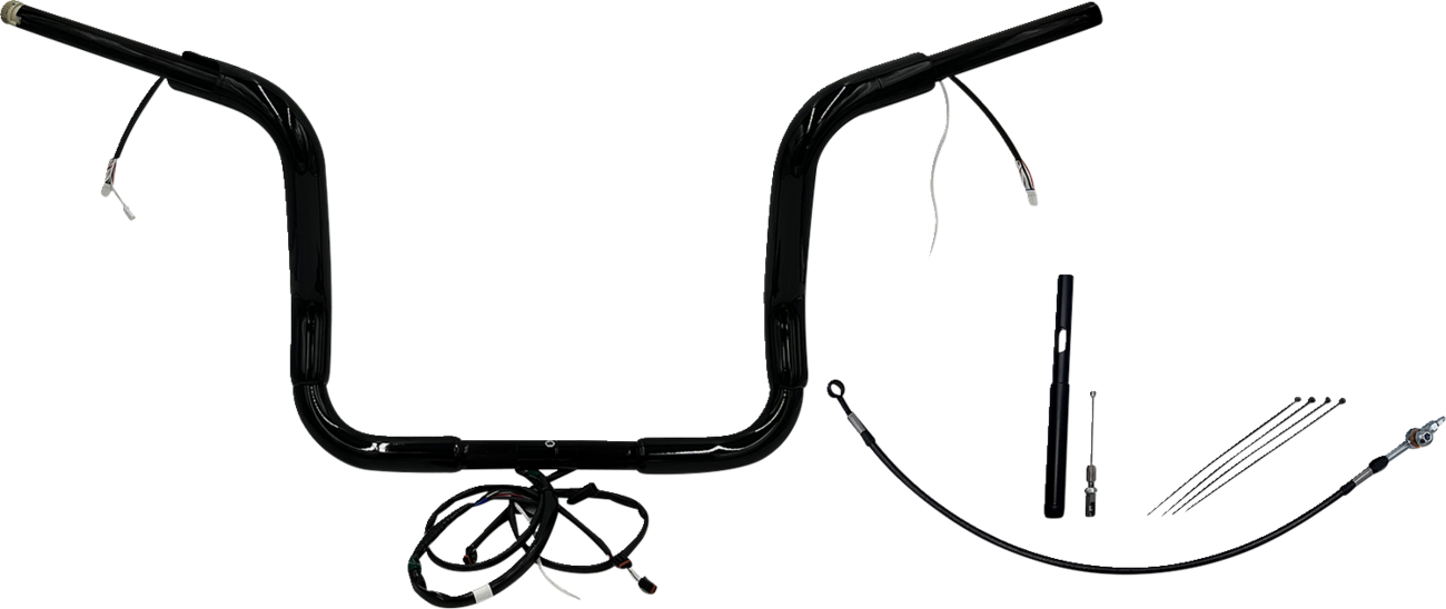 Handlebar Kit - Pointed Top - 12" - Black
