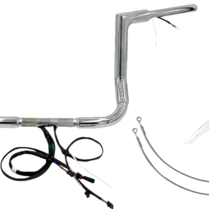 Handlebar Kit - Flat Top - 12" - Chrome