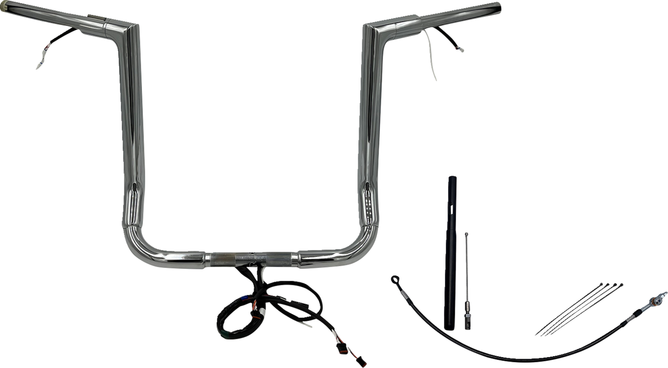 Handlebar Kit - Flat Top - 16" - Chrome