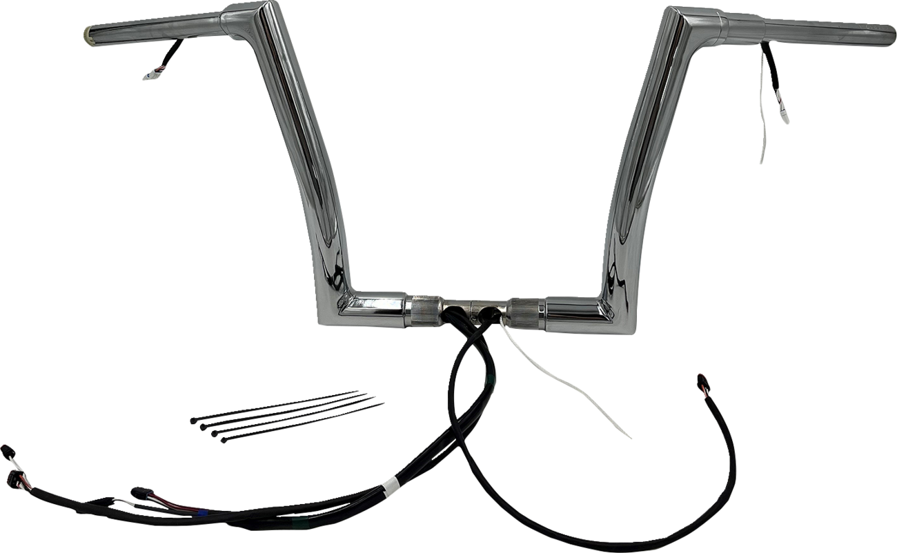 Handlebar Kit - Flat Top - 12" - Chrome