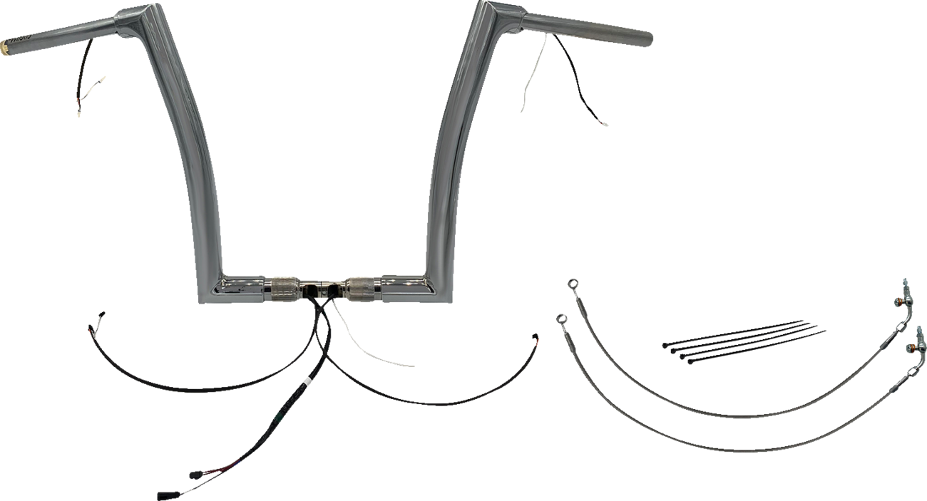 Handlebar Kit - Flat Top - 14" - Chrome