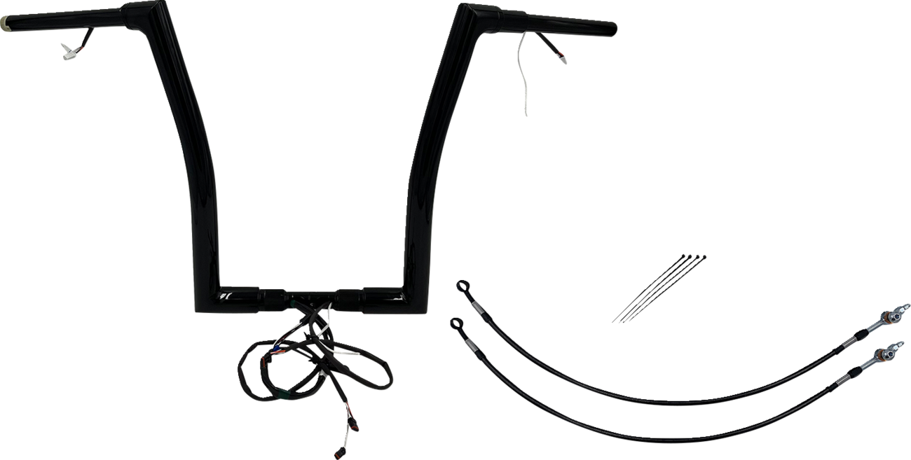 Handlebar Kit - Flat Top - 16" - Black