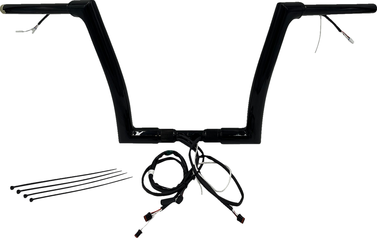 Handlebar Kit - Flat Top - 12" - Black