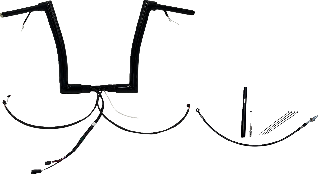 Handlebar Kit - Flat Top - 14" - Black
