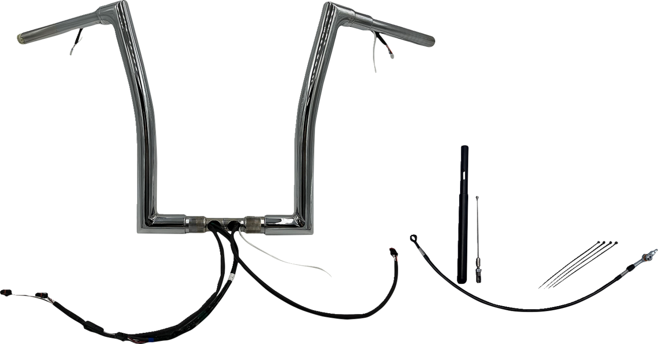 Handlebar Kit - Flat Top - 16" - Chrome