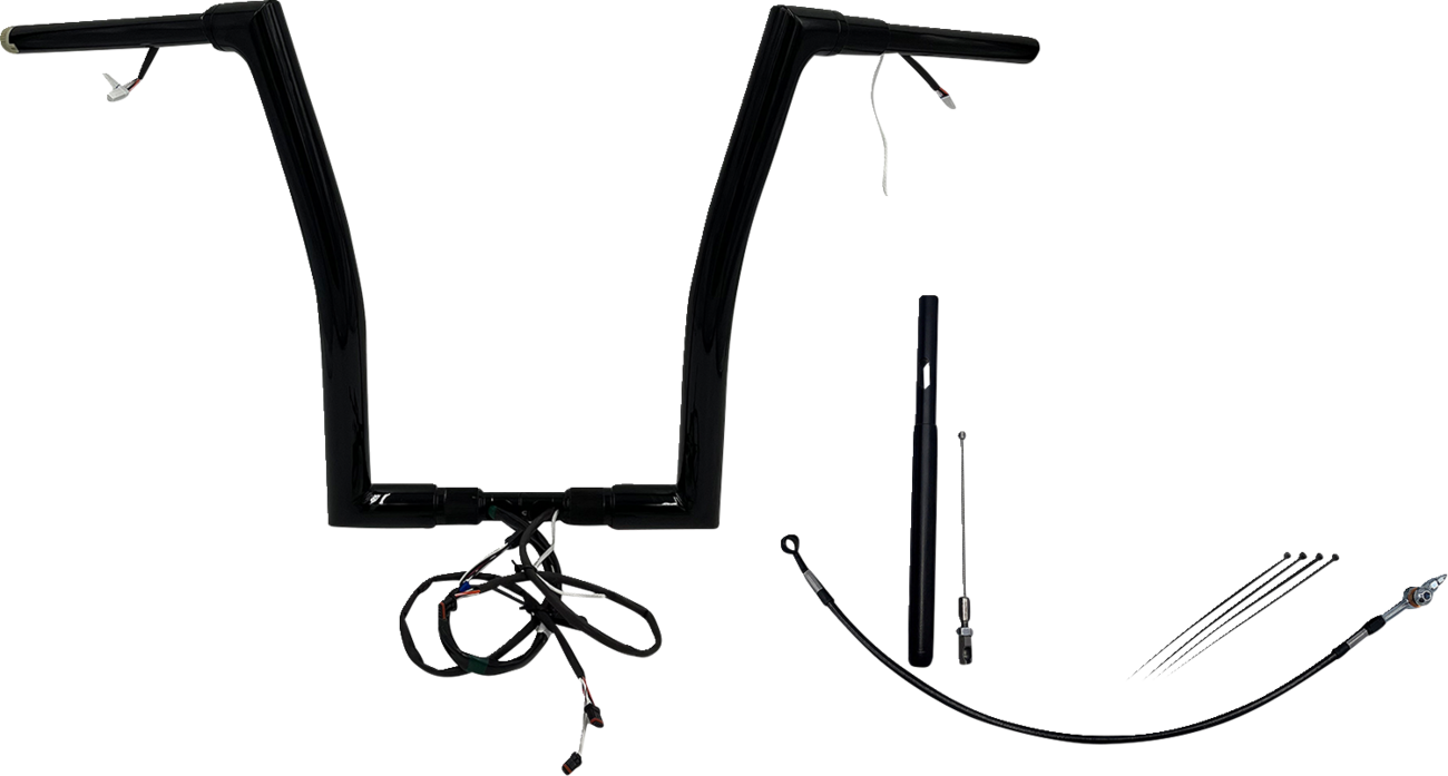 Handlebar Kit - Flat Top - 16" - Black