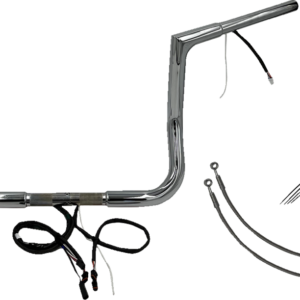 Handlebar Kit - Flat Top - 12" - Chrome