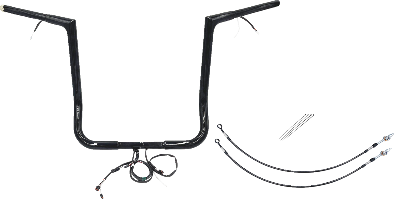 Handlebar Kit - Flat Top - 16" - Black