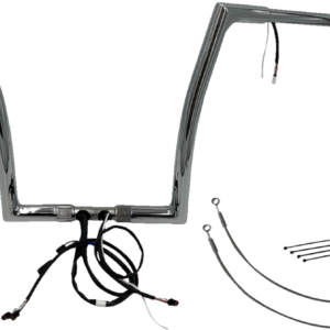 Handlebar Kit - Flat Top - 14" - Chrome