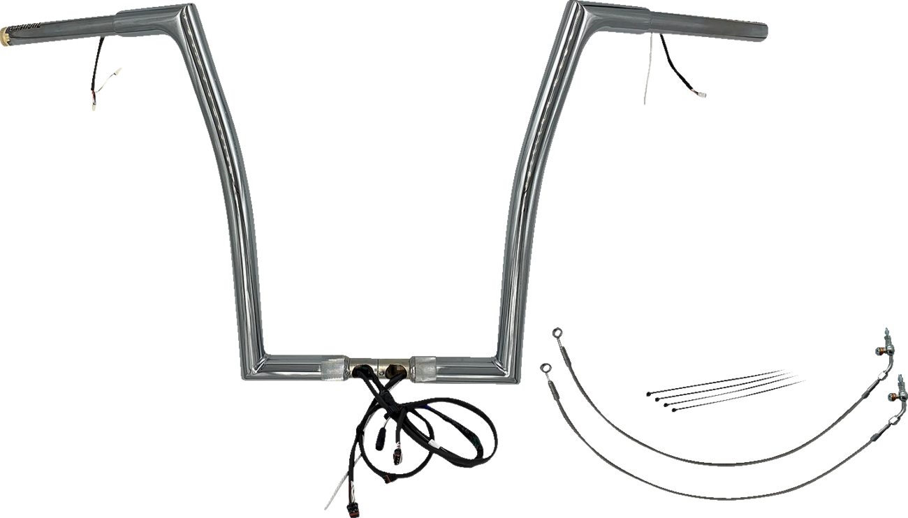 Handlebar Kit - Flat Top - 16" - Chrome