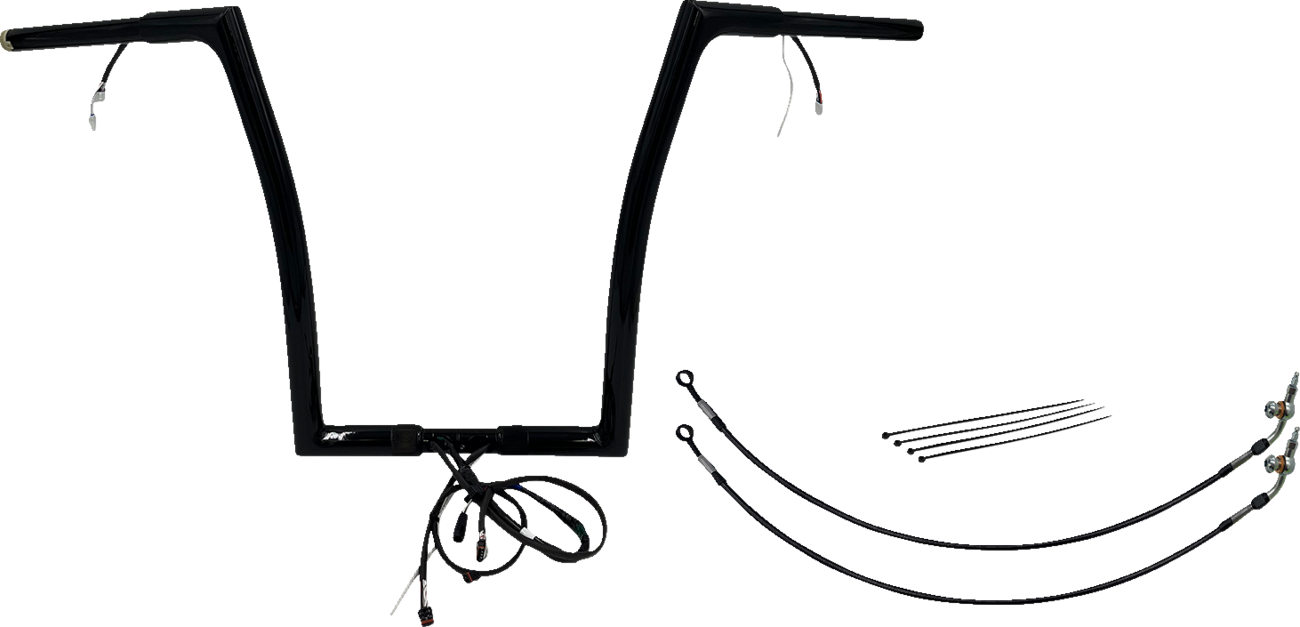 Handlebar Kit - Flat Top - 16" - Black