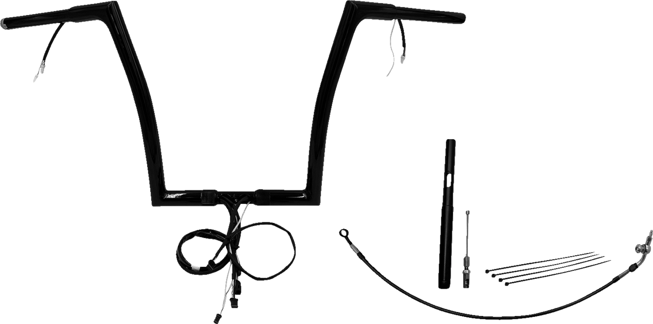 Handlebar Kit - Flat Top - 14" - Black