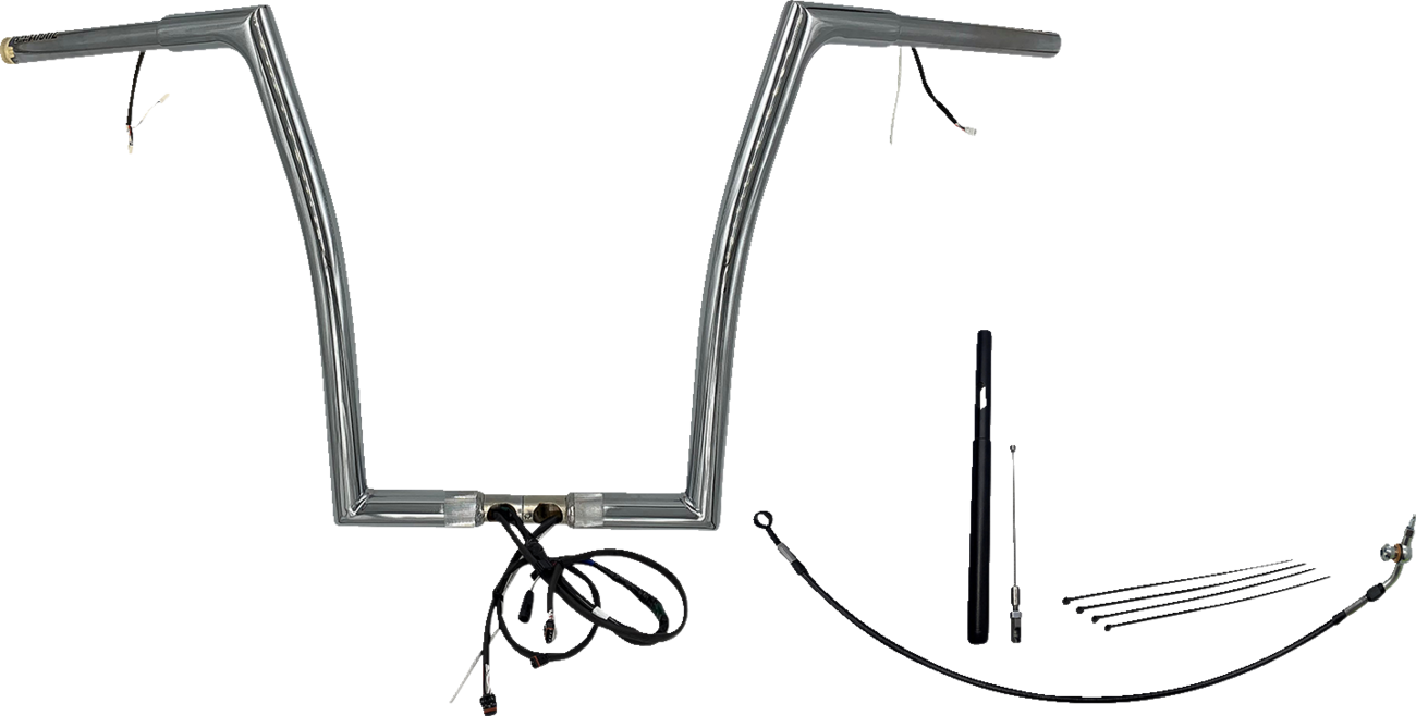 Handlebar Kit - Flat Top - 16" - Chrome