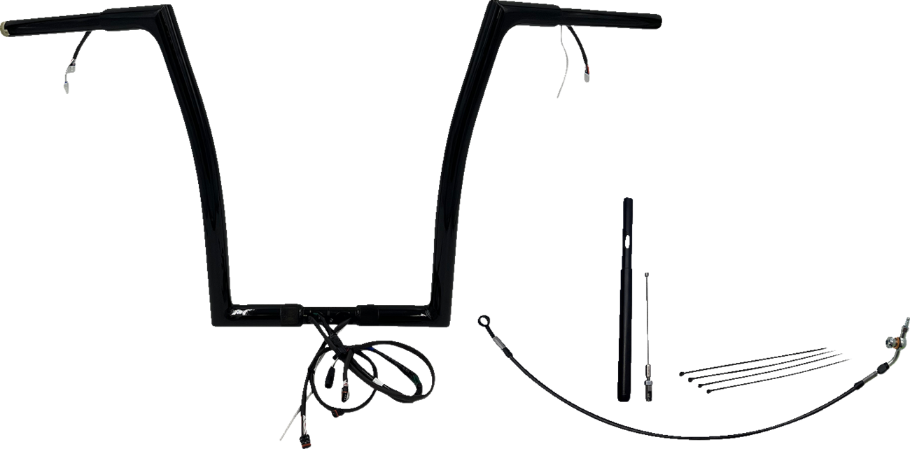 Handlebar Kit - Flat Top - 16" - Black