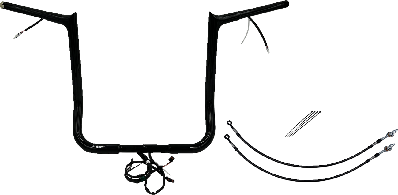 Handlebar Kit - Pointed Top - 16" - Black