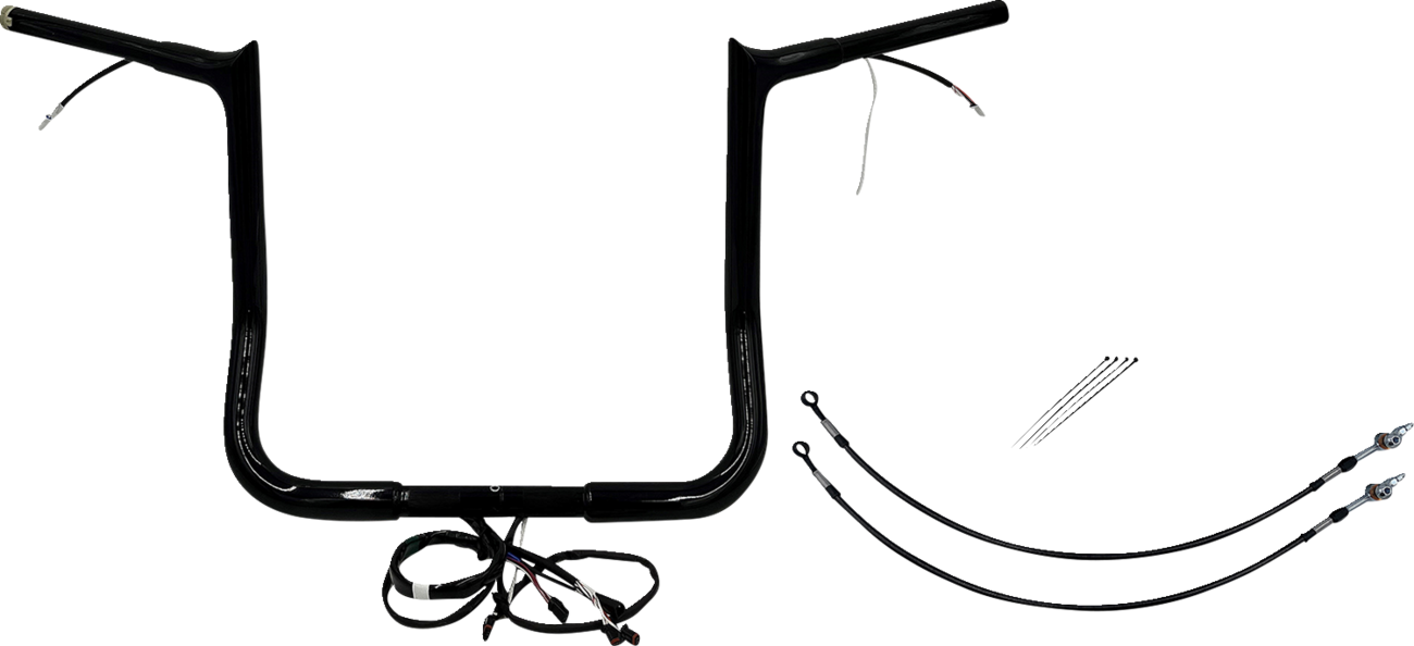 Handlebar Kit - Pointed Top - 14" - Black