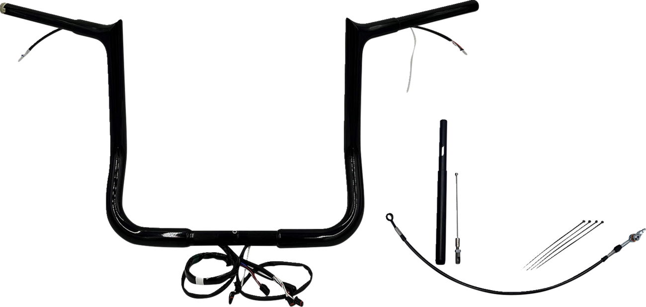 Handlebar Kit - Pointed Top - 14" - Black