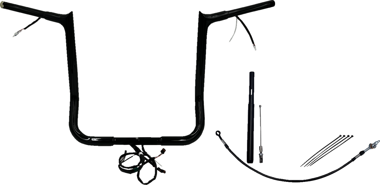 Handlebar Kit - Pointed Top - 16" - Black