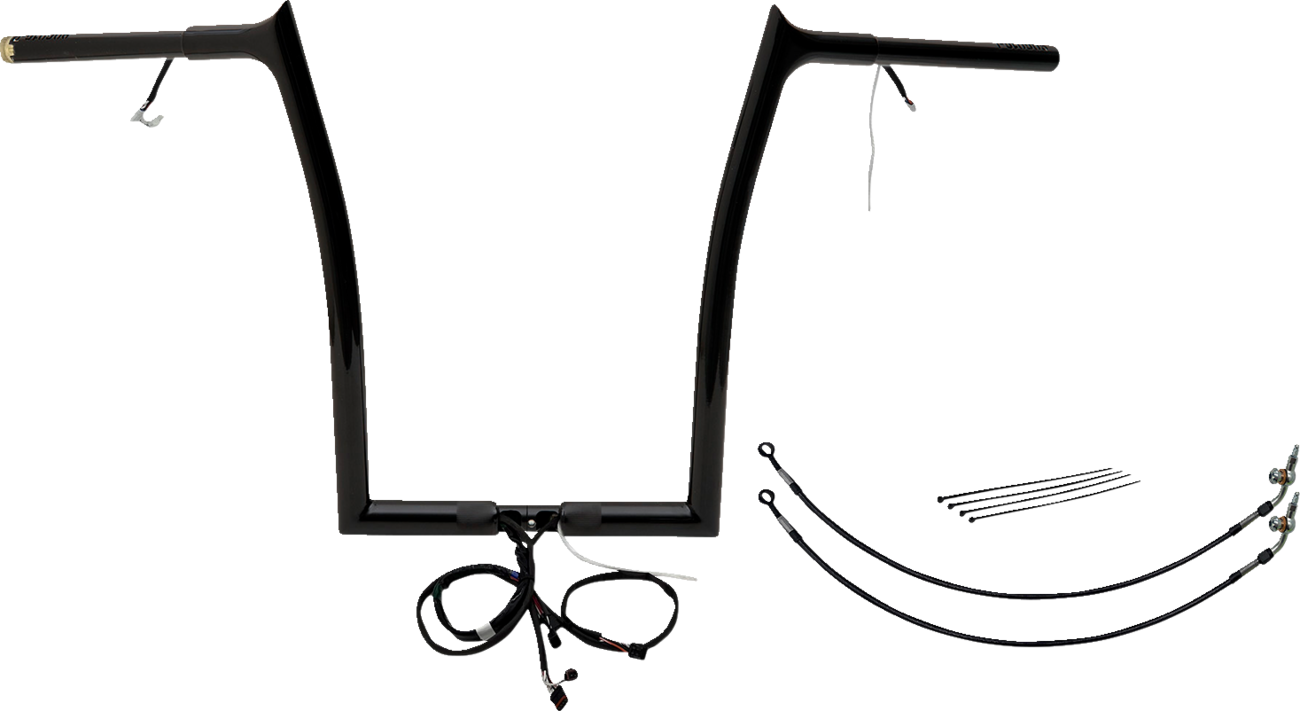 Handlebar Kit - Pointed Top - 16" - Black