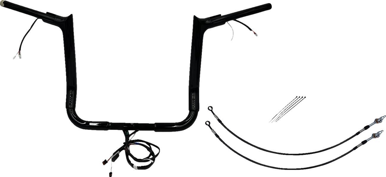 Handlebar Kit - Pointed Top - 14" - Black