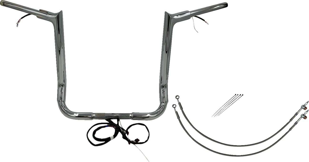 Handlebar Kit - Pointed Top - 16" - Chrome