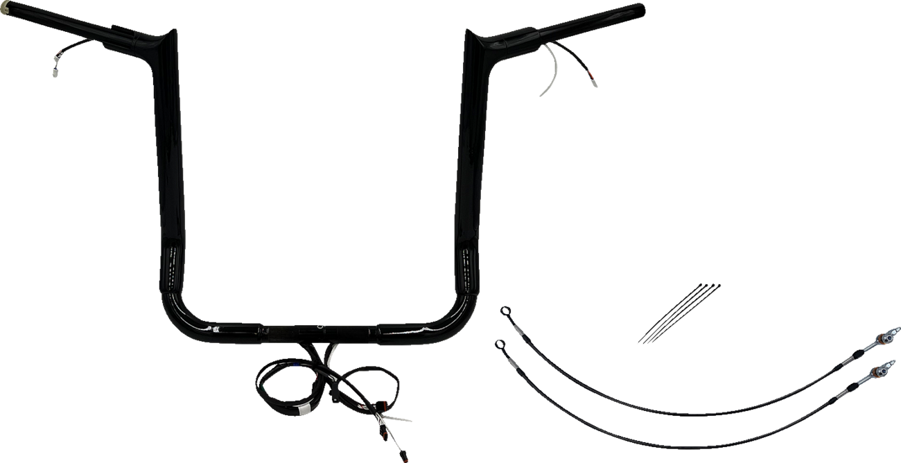 Handlebar Kit - Pointed Top - 16" - Black