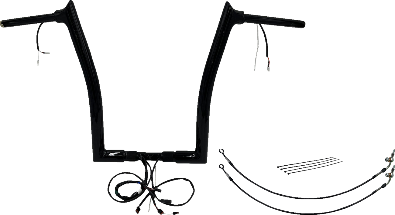 Handlebar Kit - Pointed Top - 16" - Black