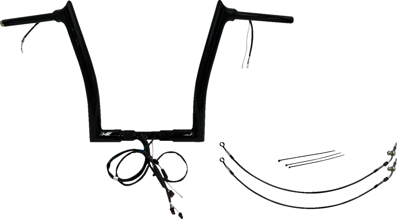 Handlebar Kit - Pointed Top - 14" - Black