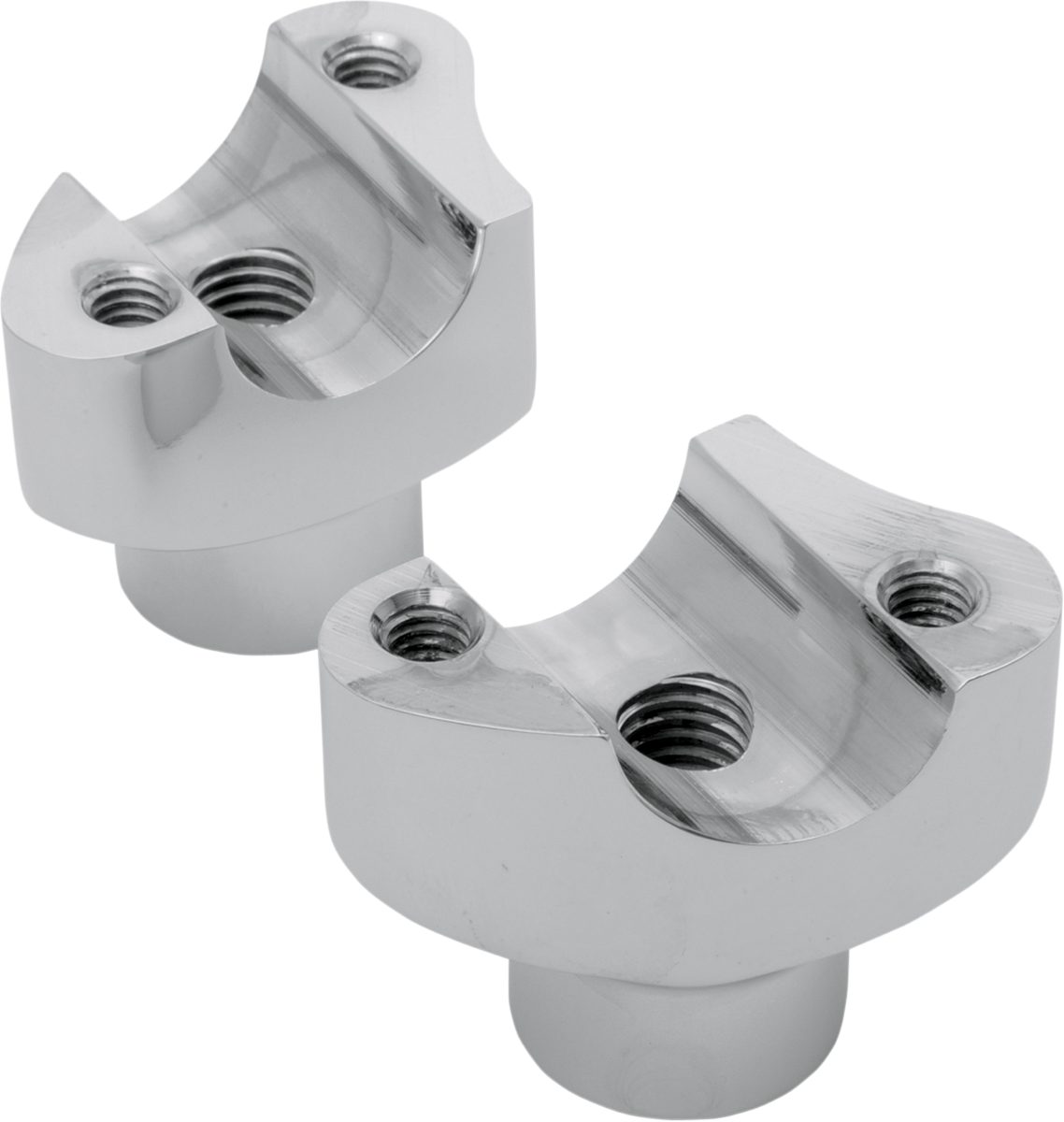 Risers - Straight - 1.7" - Chrome