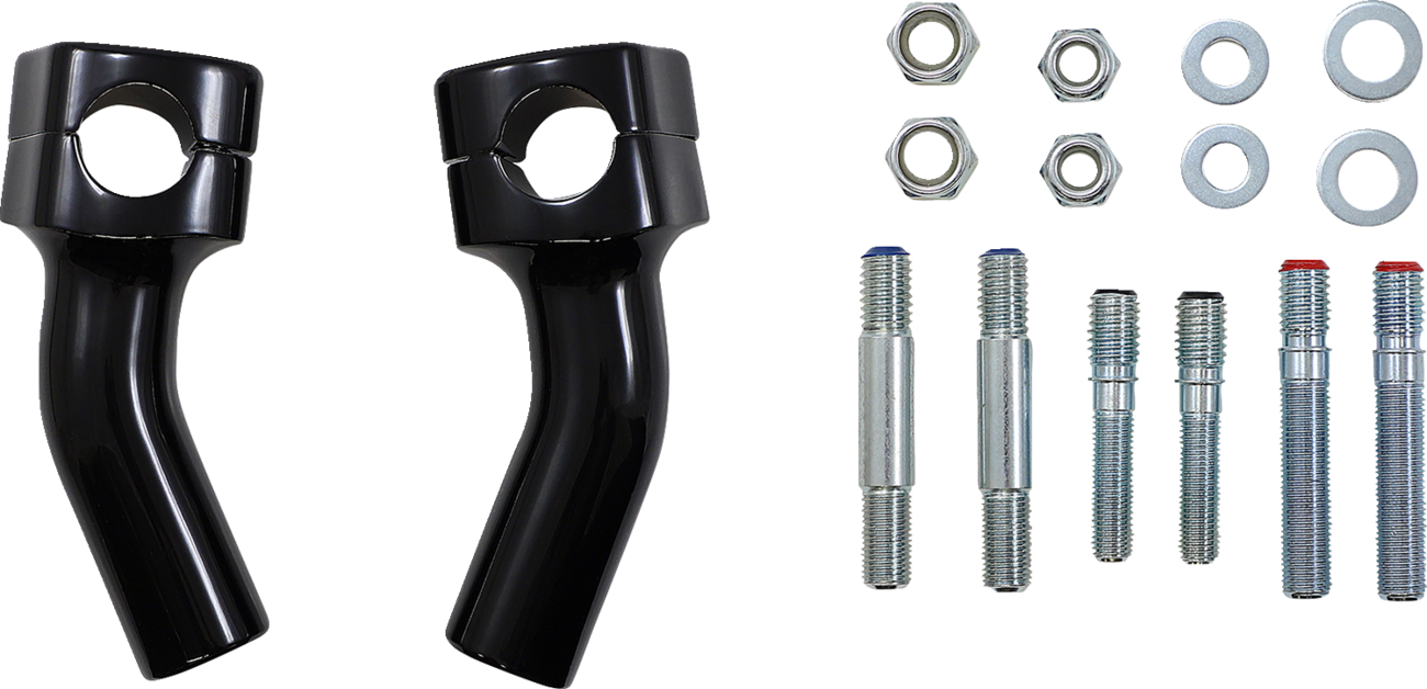 Risers - Kickback - 1" - Black - Image 2