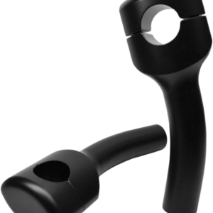 Risers - Hefty Smooth - Pullback - 5-1/2" - Flat Black