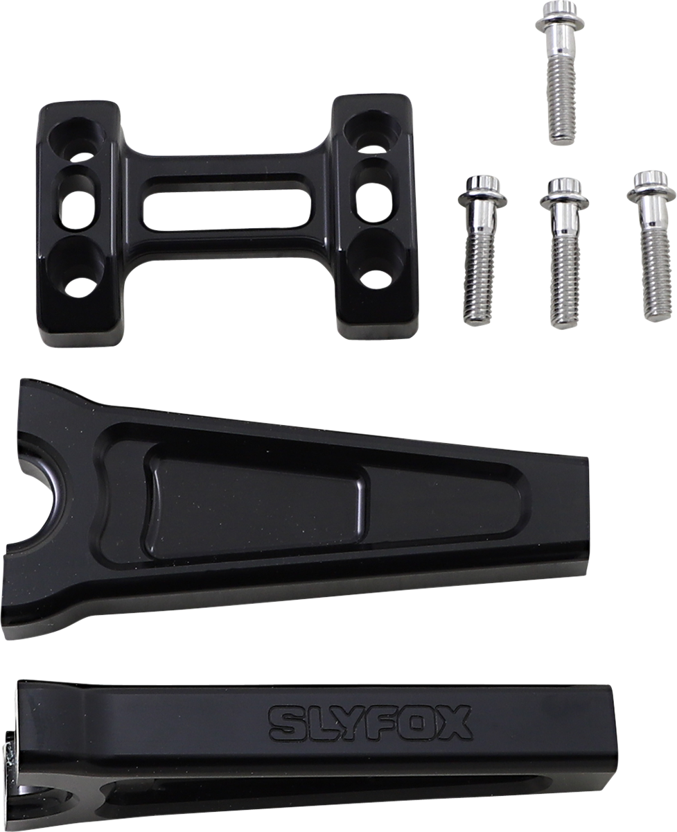 Handlebar Riser Kit - Straight - 6" - Black