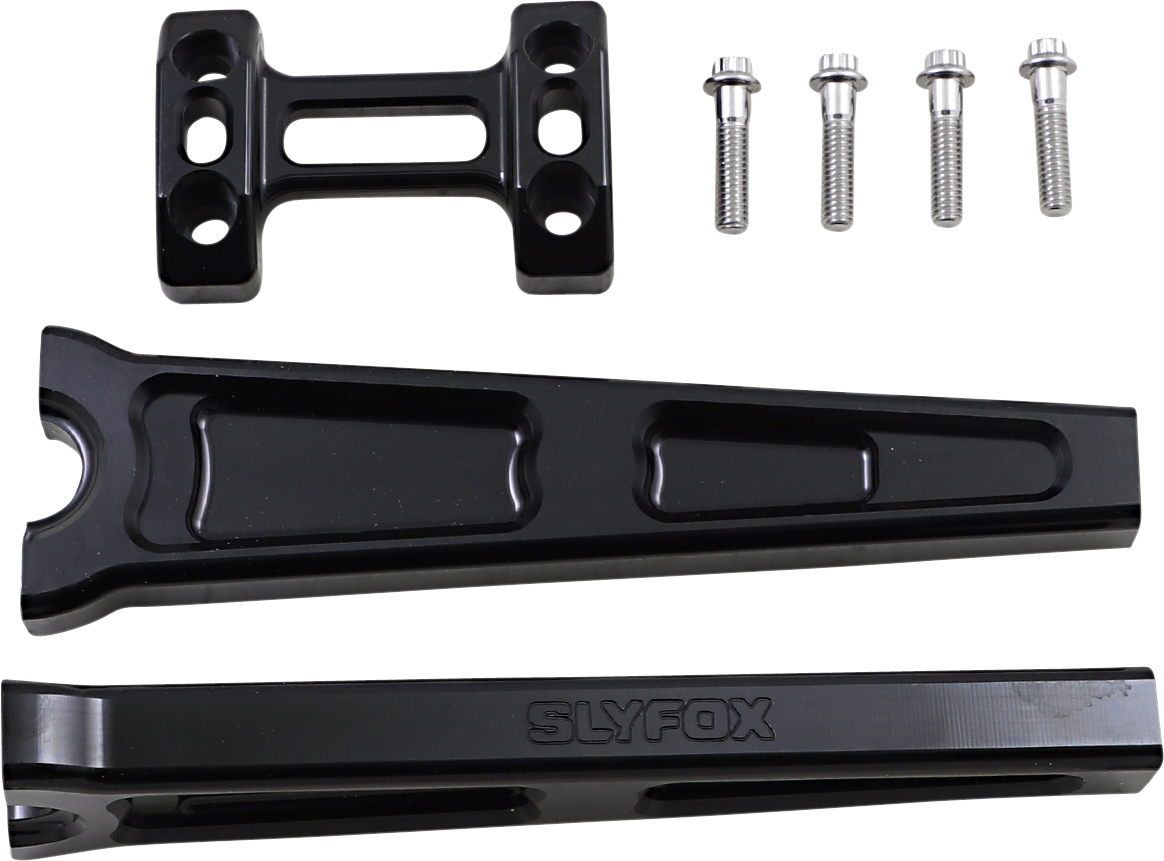 Handlebar Riser Kit - Straight - 10" - Black