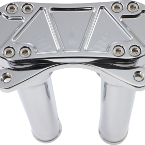 Risers - Threaded - 10" - Gauge Mount - Chrome