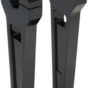 Risers - Straight - 8" - Black Anodized