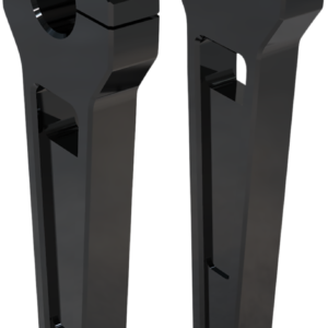 Risers - Straight - 8" x 1-1/4" - Black Anodized