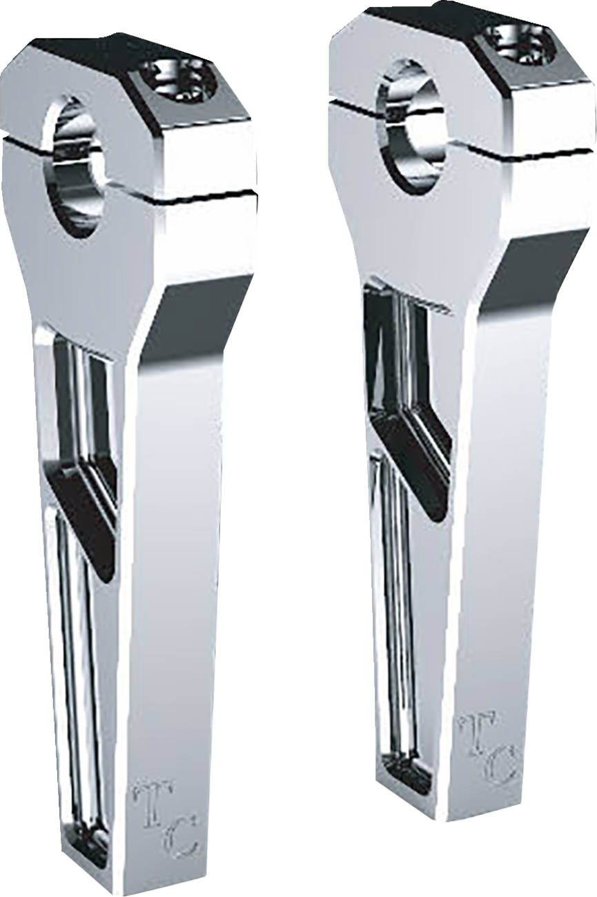 Risers - 1" Clamping - 6" Rise - Chrome