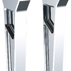 Risers - 1" Clamping - 8" Rise - Chrome