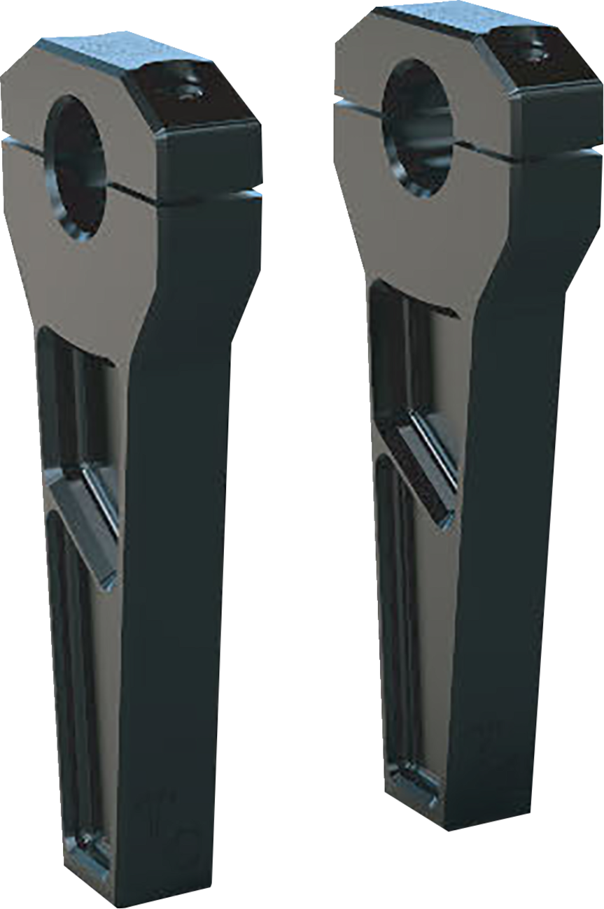 Risers - 1" Clamping - 6" Rise - Black