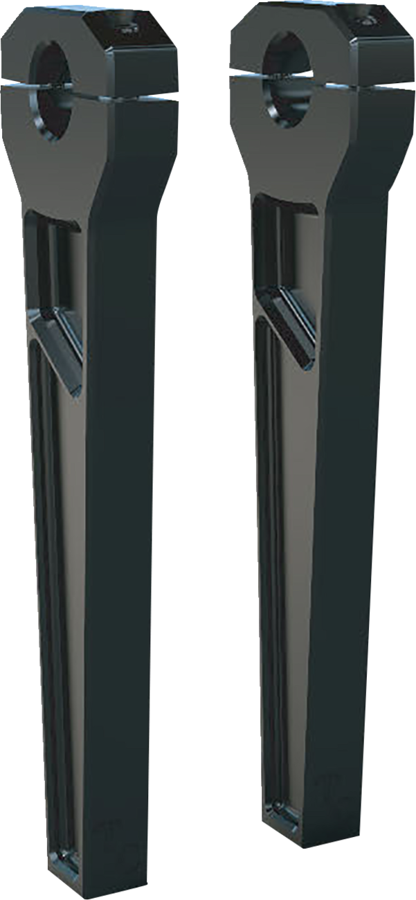 Risers - 1" Clamping - 10" Rise - Black