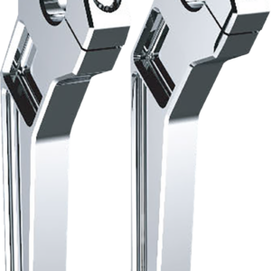 Risers - Pullback - 1" Clamping - 8" Rise - Chrome