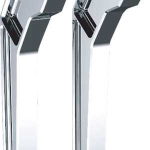 Risers - Pullback - 1" Clamping - 10" Rise - Chrome