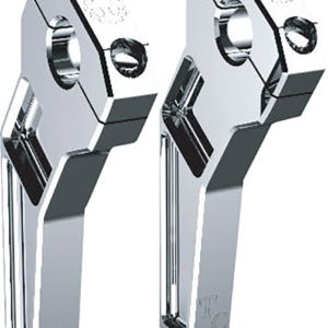 Risers - Pullback - 1-1/8" Clamping - 6" Rise - Chrome