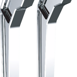 Risers - Pullback - 1-1/8" Clamping - 10" Rise - Chrome