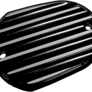 Master Cylinder Cover - Brake - Front - Finned - Black