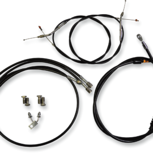 Handlebar Cable/Brake Line Kit - 18" - 20" Ape Hanger Handlebars - Black