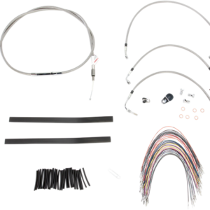 Handlebar Cable/Brake Line Kit - Complete - 13" Ape Hanger Handlebars - Stainless Steel