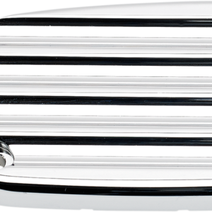 Master Cylinder Cover - Brake - Front - Finned - Chrome